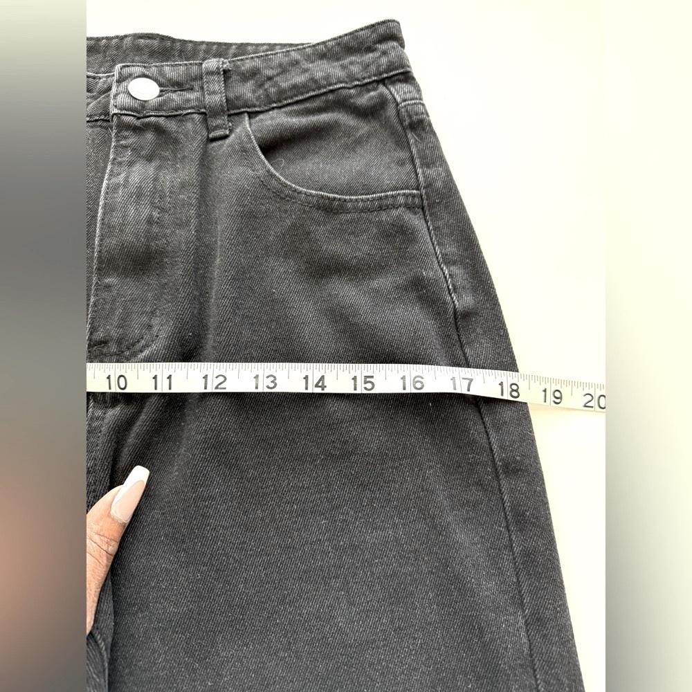 2 Pairs of NEW SHEIN Jeans Black and Blue (xs) Denim (sm) - never seen worn - Picture 13 of 15